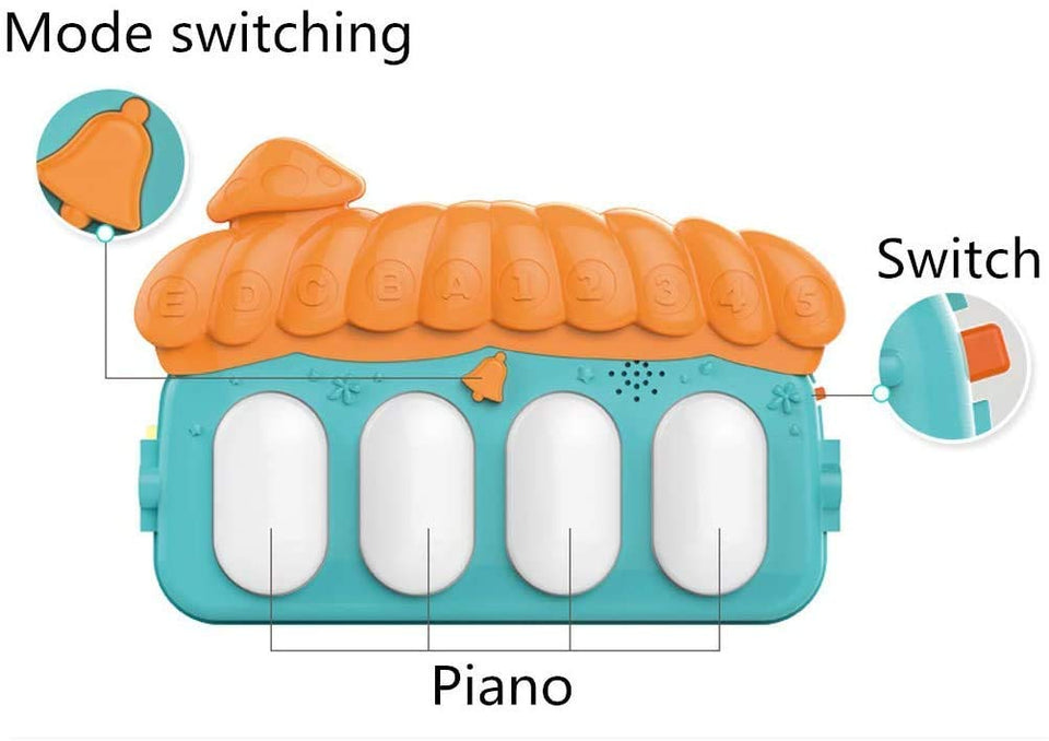 Huanger 3 In 1 Newborn Baby Toddler Activity Play Gym Piano Fitness Rack Mat
